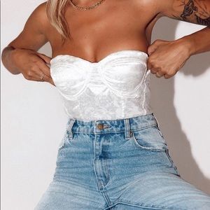 White Bustier Top
